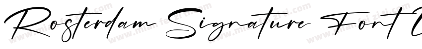 Rosterdam Signature Font LS字体转换